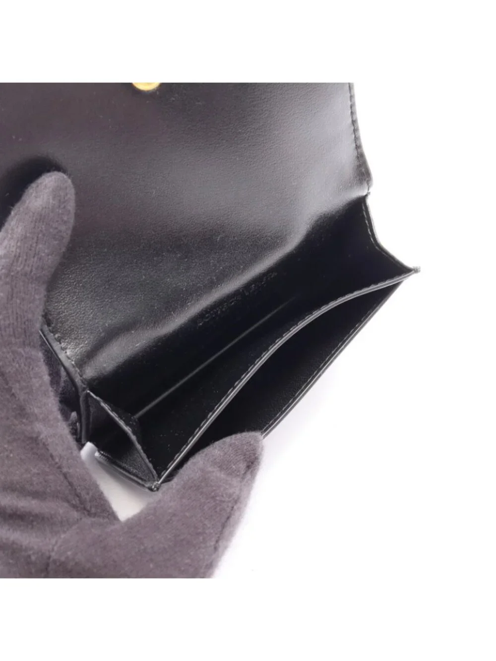 Bottega Veneta Card Case Intrecciato Leather